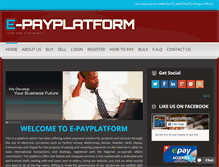 Tablet Screenshot of e-payplatform.com